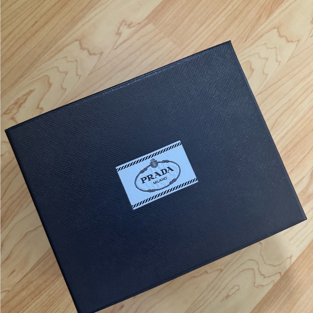 Prada Black Textured Women's Accessory Box